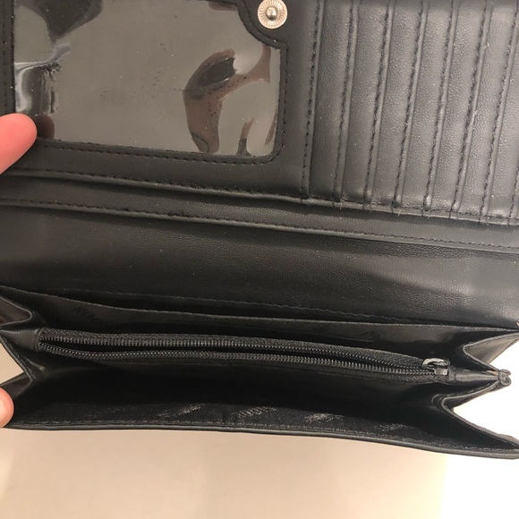 Black Roots leather wallet - Picture 3 of 5